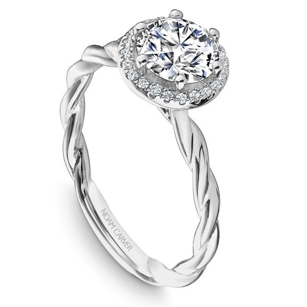 Noam Carver Twis Halo Engagement Ring Image 2 Becky Beauchine Kulka Diamonds and Fine Jewelry Okemos, MI