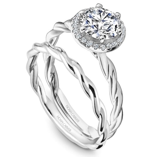 Noam Carver Twis Halo Engagement Ring Image 4 Becky Beauchine Kulka Diamonds and Fine Jewelry Okemos, MI