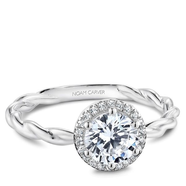 Noam Carver Twis Halo Engagement Ring Becky Beauchine Kulka Diamonds and Fine Jewelry Okemos, MI