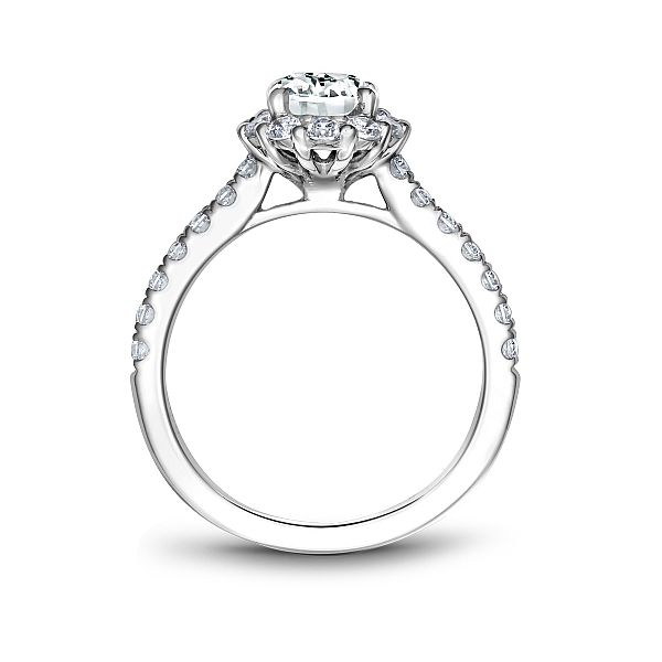 Noam Carver Oval Halo Engagement Ring Image 2 Becky Beauchine Kulka Diamonds and Fine Jewelry Okemos, MI