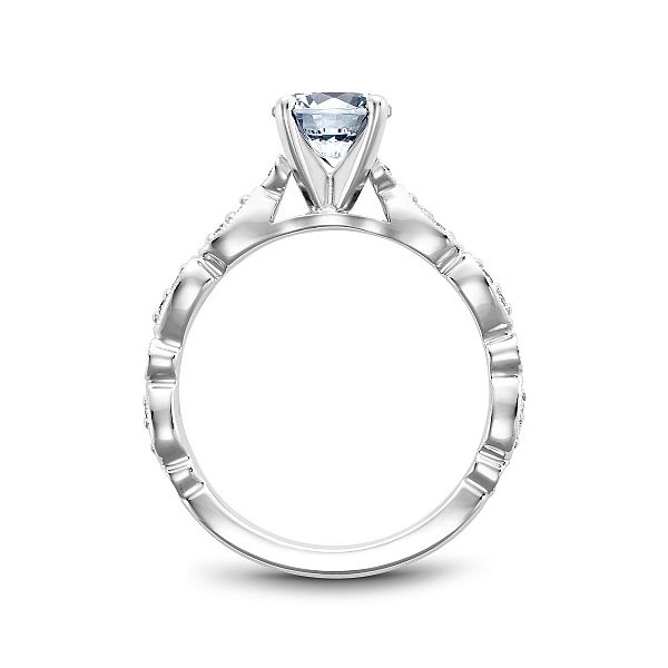 Noam Carver Engagement Ring with Milgrain Band Image 2 Becky Beauchine Kulka Diamonds and Fine Jewelry Okemos, MI