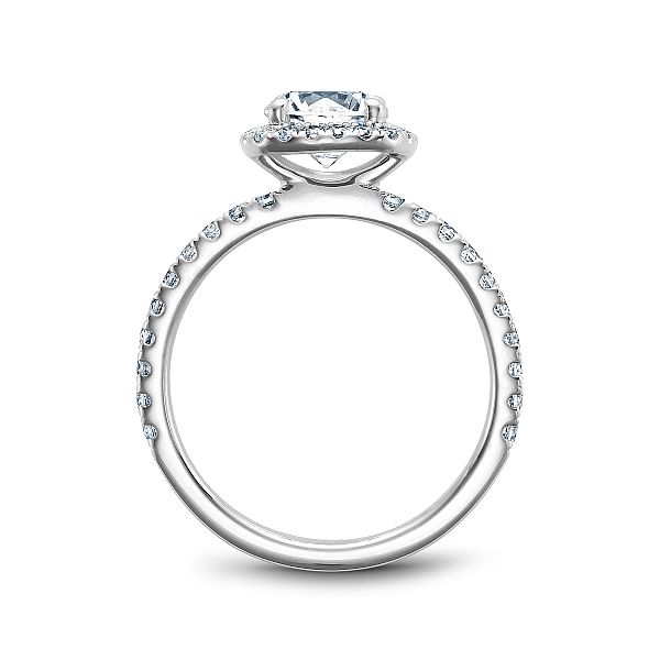 Noam Carver Cushion Halo Engagement Ring Image 2 Becky Beauchine Kulka Diamonds and Fine Jewelry Okemos, MI