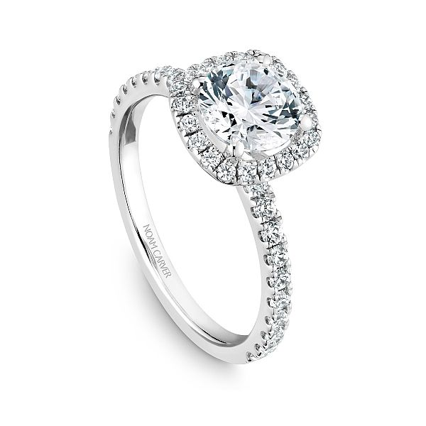 Noam Carver Cushion Halo Engagement Ring Image 3 Becky Beauchine Kulka Diamonds and Fine Jewelry Okemos, MI