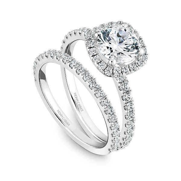 Noam Carver Cushion Halo Engagement Ring Image 4 Becky Beauchine Kulka Diamonds and Fine Jewelry Okemos, MI