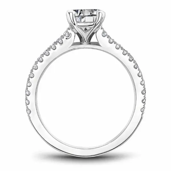 Noam Carver Engaement Ring with String of Diamonds Image 3 Becky Beauchine Kulka Diamonds and Fine Jewelry Okemos, MI