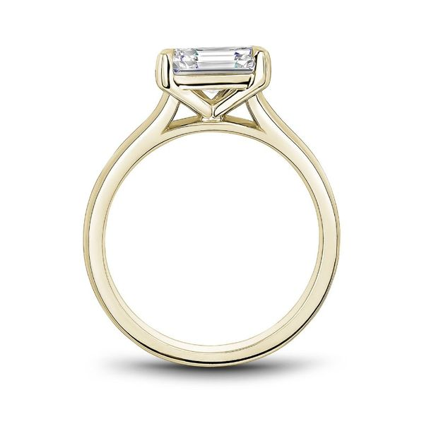 Noam Carver East to West Emerald Cut Engagement Ring Image 2 Becky Beauchine Kulka Diamonds and Fine Jewelry Okemos, MI