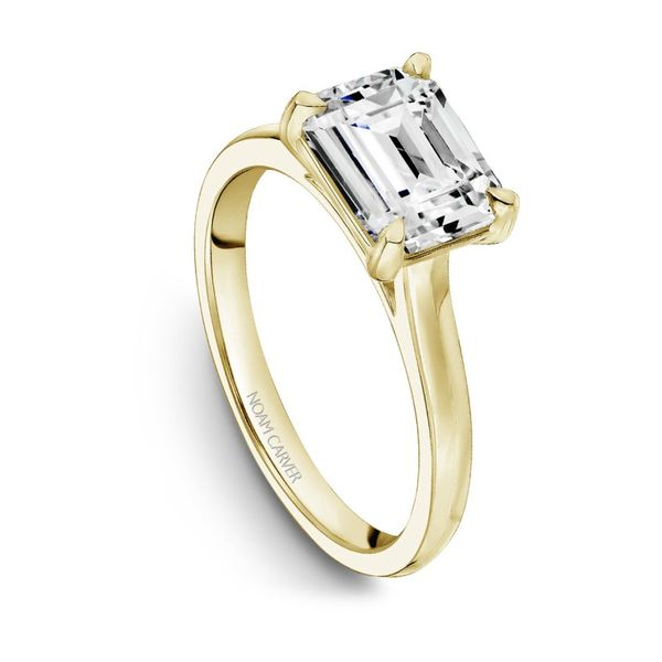 Noam Carver East to West Emerald Cut Engagement Ring Image 3 Becky Beauchine Kulka Diamonds and Fine Jewelry Okemos, MI