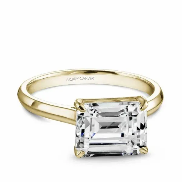 Noam Carver East to West Emerald Cut Engagement Ring Becky Beauchine Kulka Diamonds and Fine Jewelry Okemos, MI