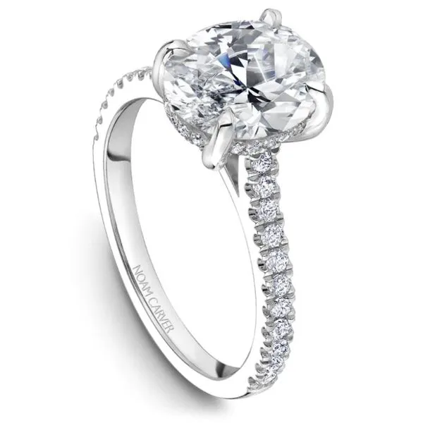 Noam Carver Oval Engagement Ring. Image 2 Becky Beauchine Kulka Diamonds and Fine Jewelry Okemos, MI