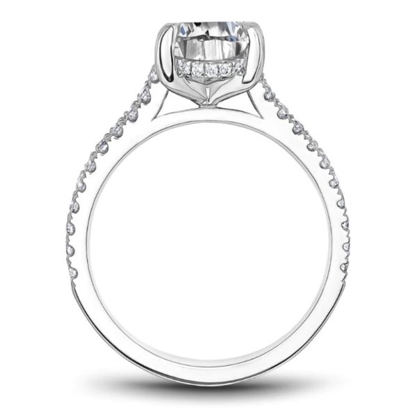 Noam Carver Oval Engagement Ring. Image 3 Becky Beauchine Kulka Diamonds and Fine Jewelry Okemos, MI