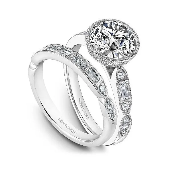 Noam Carver Bezel Set Engagement Ring Image 4 Becky Beauchine Kulka Diamonds and Fine Jewelry Okemos, MI