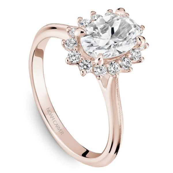 Noam Carver Oval Halo Engagement Ring Image 2 Becky Beauchine Kulka Diamonds and Fine Jewelry Okemos, MI