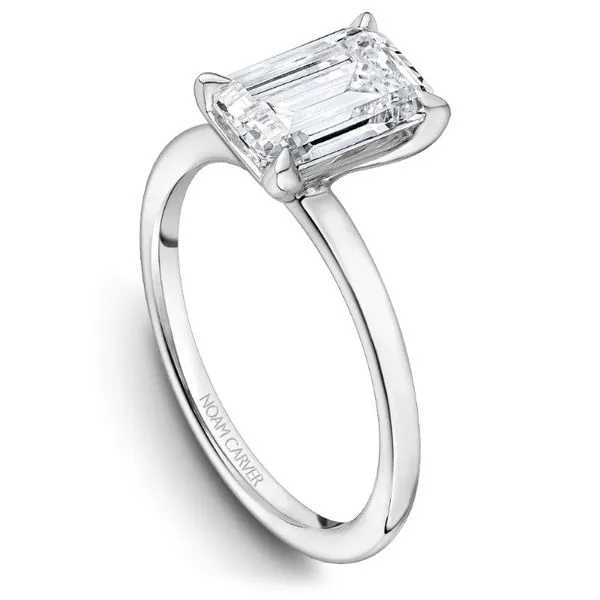 Noam Carver Emerald Cut Solitaire Engagement Ring Image 2 Becky Beauchine Kulka Diamonds and Fine Jewelry Okemos, MI