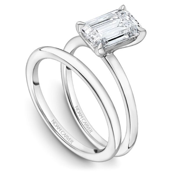 Noam Carver Emerald Cut Solitaire Engagement Ring Image 4 Becky Beauchine Kulka Diamonds and Fine Jewelry Okemos, MI
