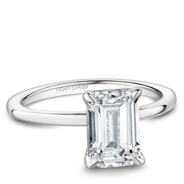 Noam Carver Emerald Cut Solitaire Engagement Ring Becky Beauchine Kulka Diamonds and Fine Jewelry Okemos, MI
