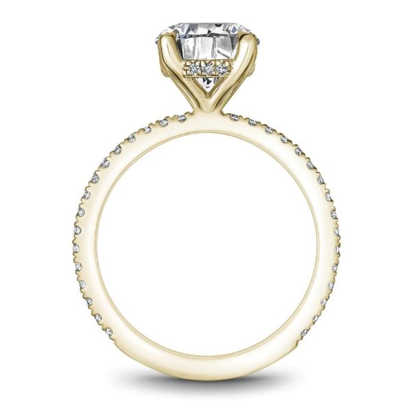 Noam Carver Two Tone Hidden Halo Engagement Ring Image 3 Becky Beauchine Kulka Diamonds and Fine Jewelry Okemos, MI
