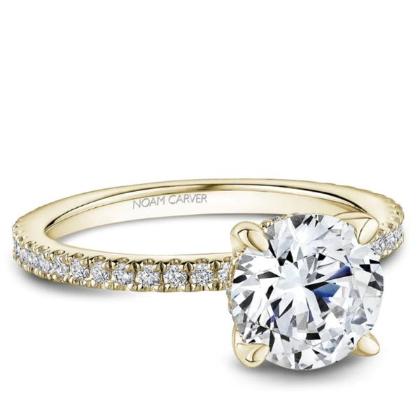Noam Carver Two Tone Hidden Halo Engagement Ring Becky Beauchine Kulka Diamonds and Fine Jewelry Okemos, MI