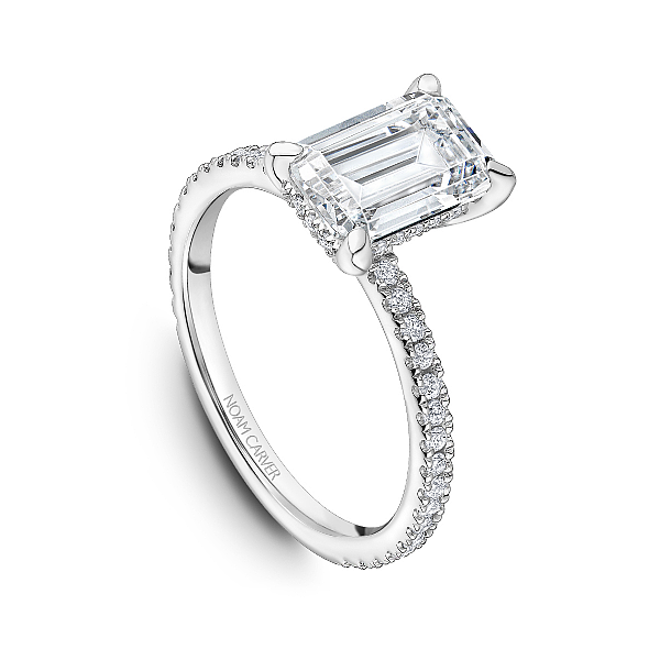 Noam Carver Emerald Cut Engagement Ring Image 3 Becky Beauchine Kulka Diamonds and Fine Jewelry Okemos, MI