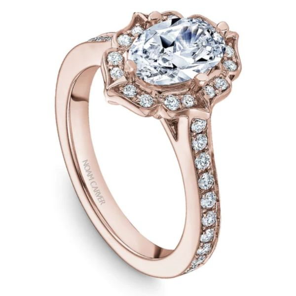 Noam Carver Antique Halo Oval Engagement Ring Image 2 Becky Beauchine Kulka Diamonds and Fine Jewelry Okemos, MI