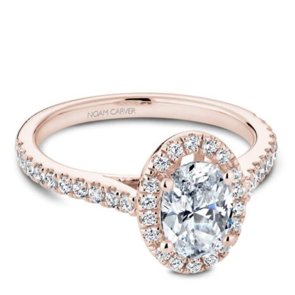 Noam Carver Oval Halo Engagement Ring Becky Beauchine Kulka Diamonds and Fine Jewelry Okemos, MI