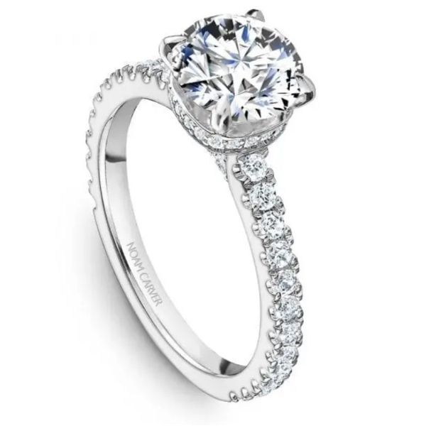 Noam Carver  Round Engagement Ring Image 2 Becky Beauchine Kulka Diamonds and Fine Jewelry Okemos, MI