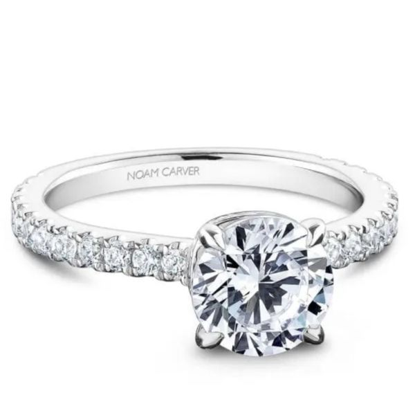 Noam Carver  Round Engagement Ring Becky Beauchine Kulka Diamonds and Fine Jewelry Okemos, MI