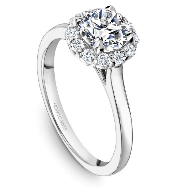 Noam Carver Round Halo Engagement Ring Image 2 Becky Beauchine Kulka Diamonds and Fine Jewelry Okemos, MI