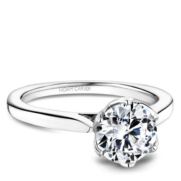 Noam Carver Round Solitaire Engagement Ring Becky Beauchine Kulka Diamonds and Fine Jewelry Okemos, MI
