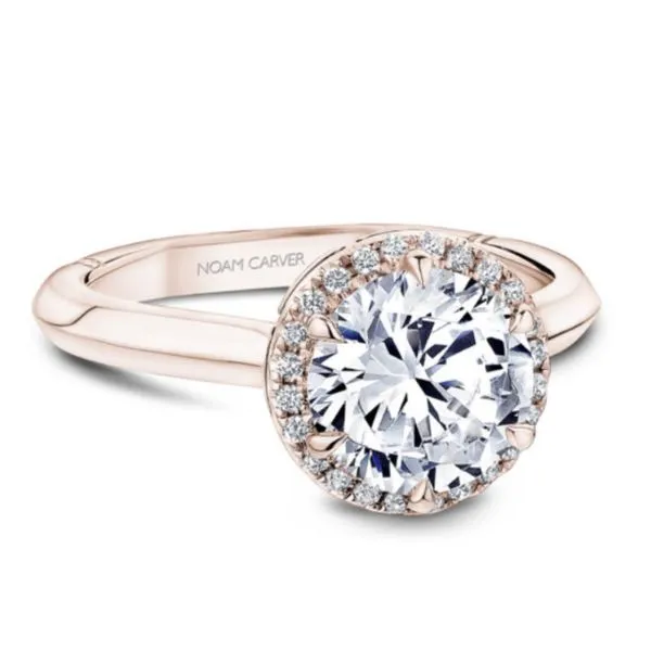 Noam Carver Round Halo Engagement Ring Becky Beauchine Kulka Diamonds and Fine Jewelry Okemos, MI