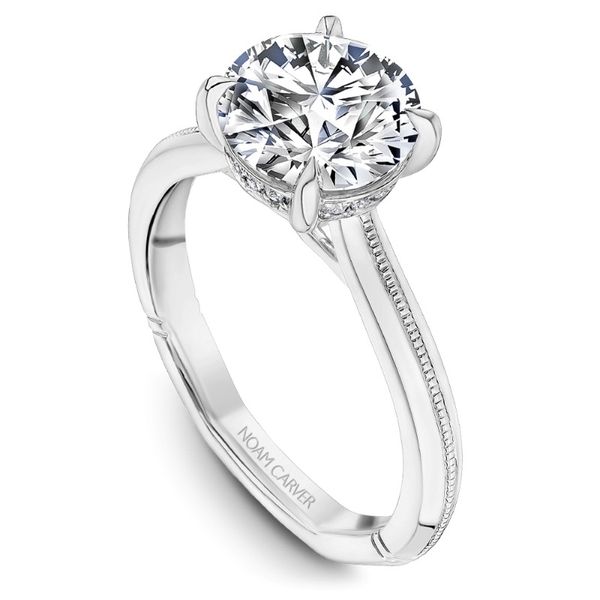 Noam Carver Round Engagement Ring Image 2 Becky Beauchine Kulka Diamonds and Fine Jewelry Okemos, MI