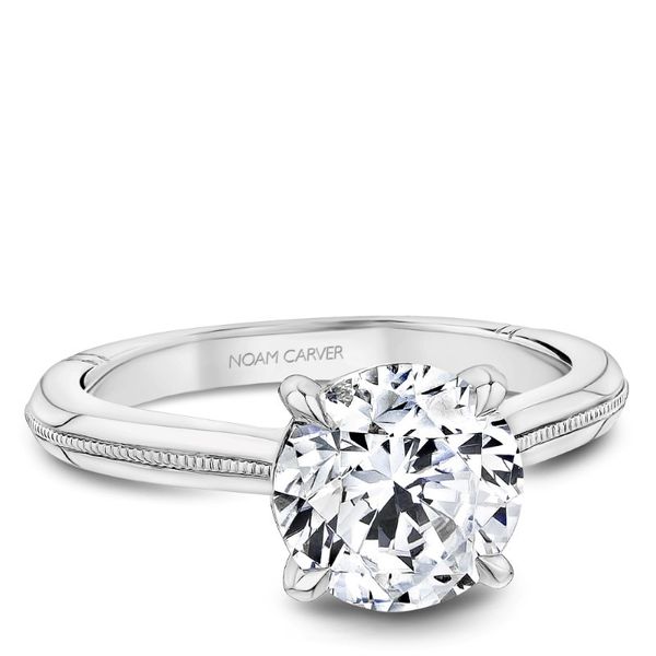 Noam Carver Round Engagement Ring Becky Beauchine Kulka Diamonds and Fine Jewelry Okemos, MI