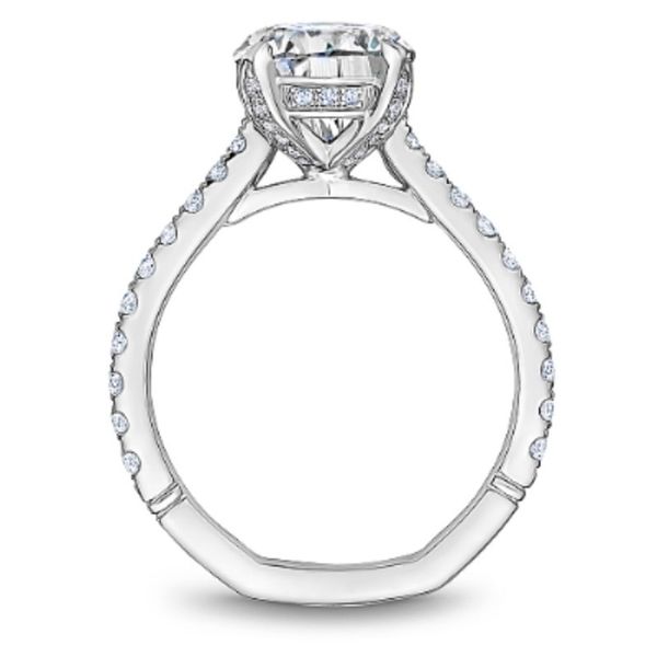 Noam Carver Round Hidden Halo Engagement Ring Image 2 Becky Beauchine Kulka Diamonds and Fine Jewelry Okemos, MI