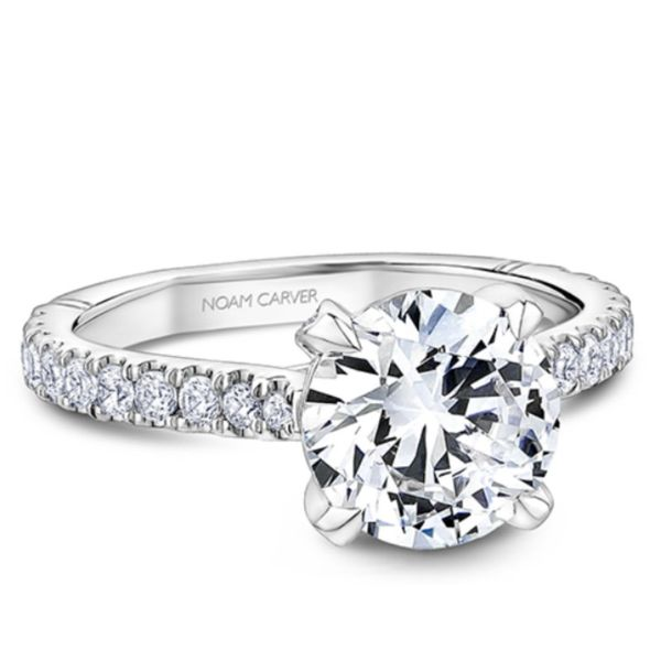 Noam Carver Round Hidden Halo Engagement Ring Becky Beauchine Kulka Diamonds and Fine Jewelry Okemos, MI