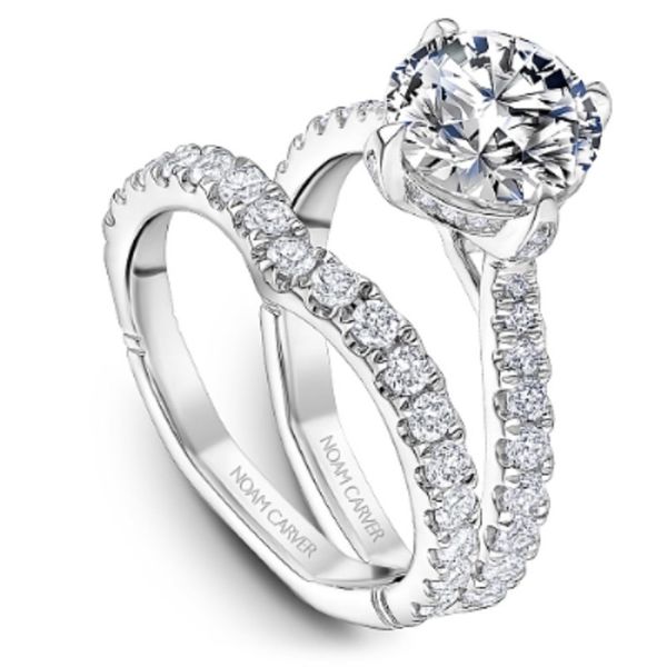 Noam Carver Compass Set Round Engagement Ring Image 4 Becky Beauchine Kulka Diamonds and Fine Jewelry Okemos, MI