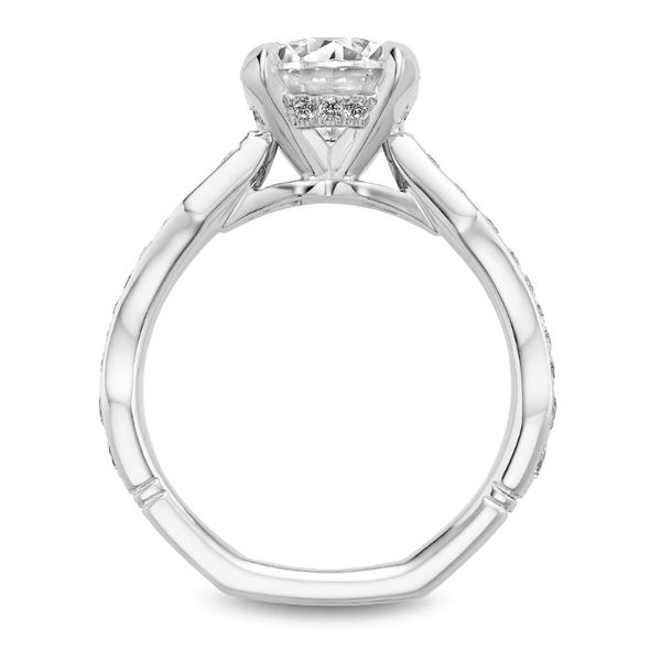 Noam Carver Round Engagement Ring with Miligrain Detail Image 2 Becky Beauchine Kulka Diamonds and Fine Jewelry Okemos, MI