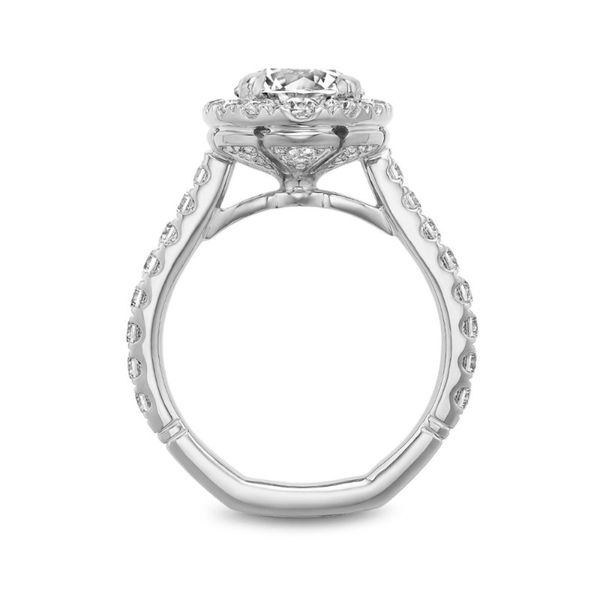 Noam Carver Cushion Cut Halo Engagement Ring Image 3 Becky Beauchine Kulka Diamonds and Fine Jewelry Okemos, MI