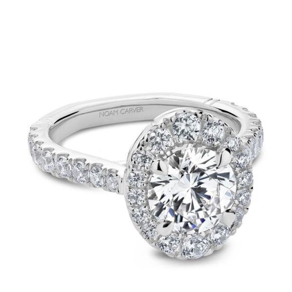 Noam Carver Cushion Halo Engagement Ring Becky Beauchine Kulka Diamonds and Fine Jewelry Okemos, MI