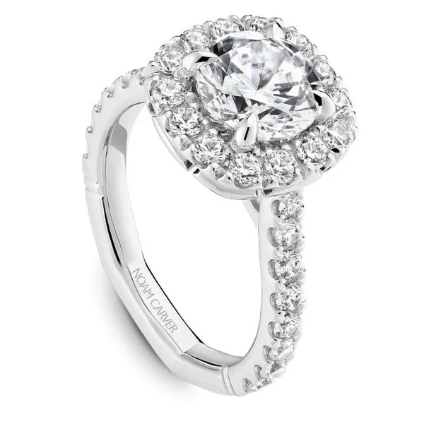 Noam Carver Halo Engagement Ring Image 2 Becky Beauchine Kulka Diamonds and Fine Jewelry Okemos, MI