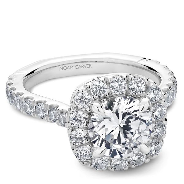 Noam Carver Halo Engagement Ring Becky Beauchine Kulka Diamonds and Fine Jewelry Okemos, MI