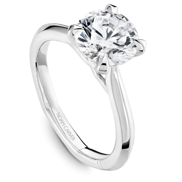 Noam Carver Round Solitaire Engagement Ring Image 2 Becky Beauchine Kulka Diamonds and Fine Jewelry Okemos, MI