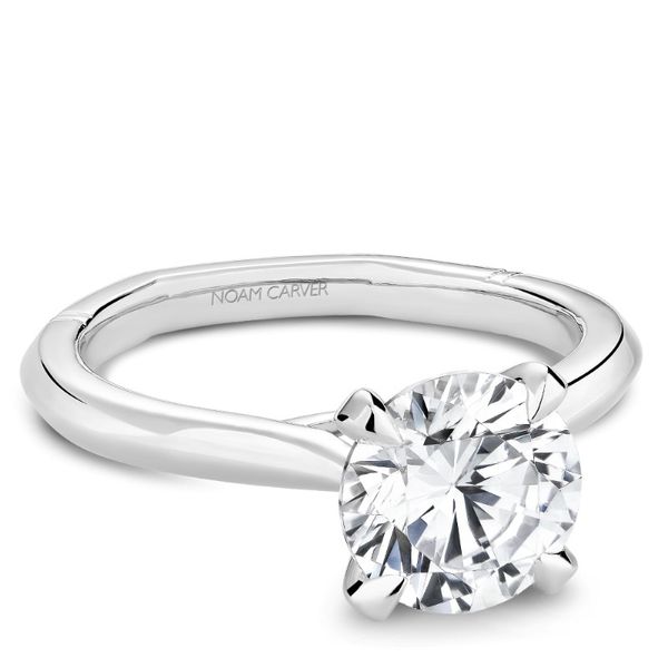 Noam Carver Round Solitaire Engagement Ring Becky Beauchine Kulka Diamonds and Fine Jewelry Okemos, MI
