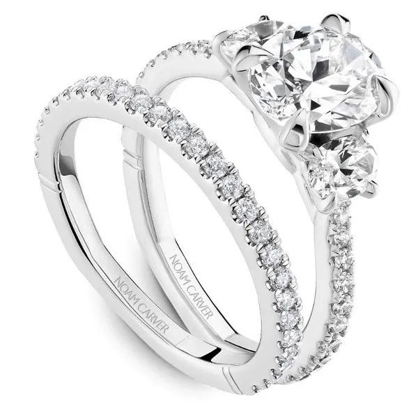 Noam Carver  Oval 3-Stone Engagement Ring Image 4 Becky Beauchine Kulka Diamonds and Fine Jewelry Okemos, MI