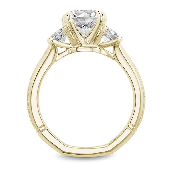 Noam Carver Round 3-Stone Engagement Ring Image 3 Becky Beauchine Kulka Diamonds and Fine Jewelry Okemos, MI