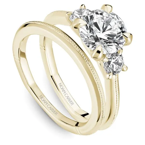 Noam Carver Round 3-Stone Engagement Ring Image 4 Becky Beauchine Kulka Diamonds and Fine Jewelry Okemos, MI