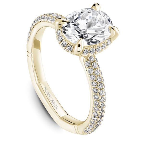 Noam Carver Oval Halo Engagement Ring Image 2 Becky Beauchine Kulka Diamonds and Fine Jewelry Okemos, MI