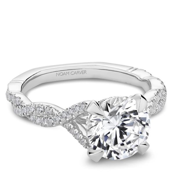 Noam Carver Round Twist Engagement Ring Becky Beauchine Kulka Diamonds and Fine Jewelry Okemos, MI
