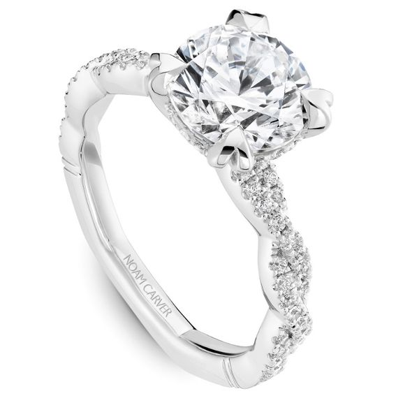 Noam Carver Round Twist Engagement Ring Image 2 Becky Beauchine Kulka Diamonds and Fine Jewelry Okemos, MI