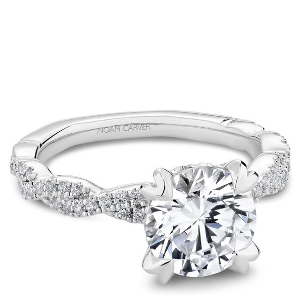 Noam Carver Round Twist Engagement Ring Becky Beauchine Kulka Diamonds and Fine Jewelry Okemos, MI