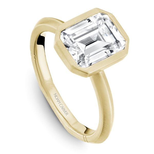 Noam Carver Bezel Set Emerald Engagement Ring Image 2 Becky Beauchine Kulka Diamonds and Fine Jewelry Okemos, MI