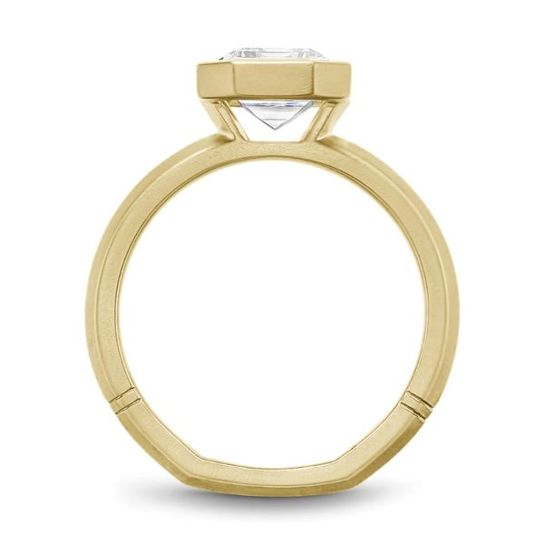 Noam Carver Bezel Set Emerald Engagement Ring Image 3 Becky Beauchine Kulka Diamonds and Fine Jewelry Okemos, MI